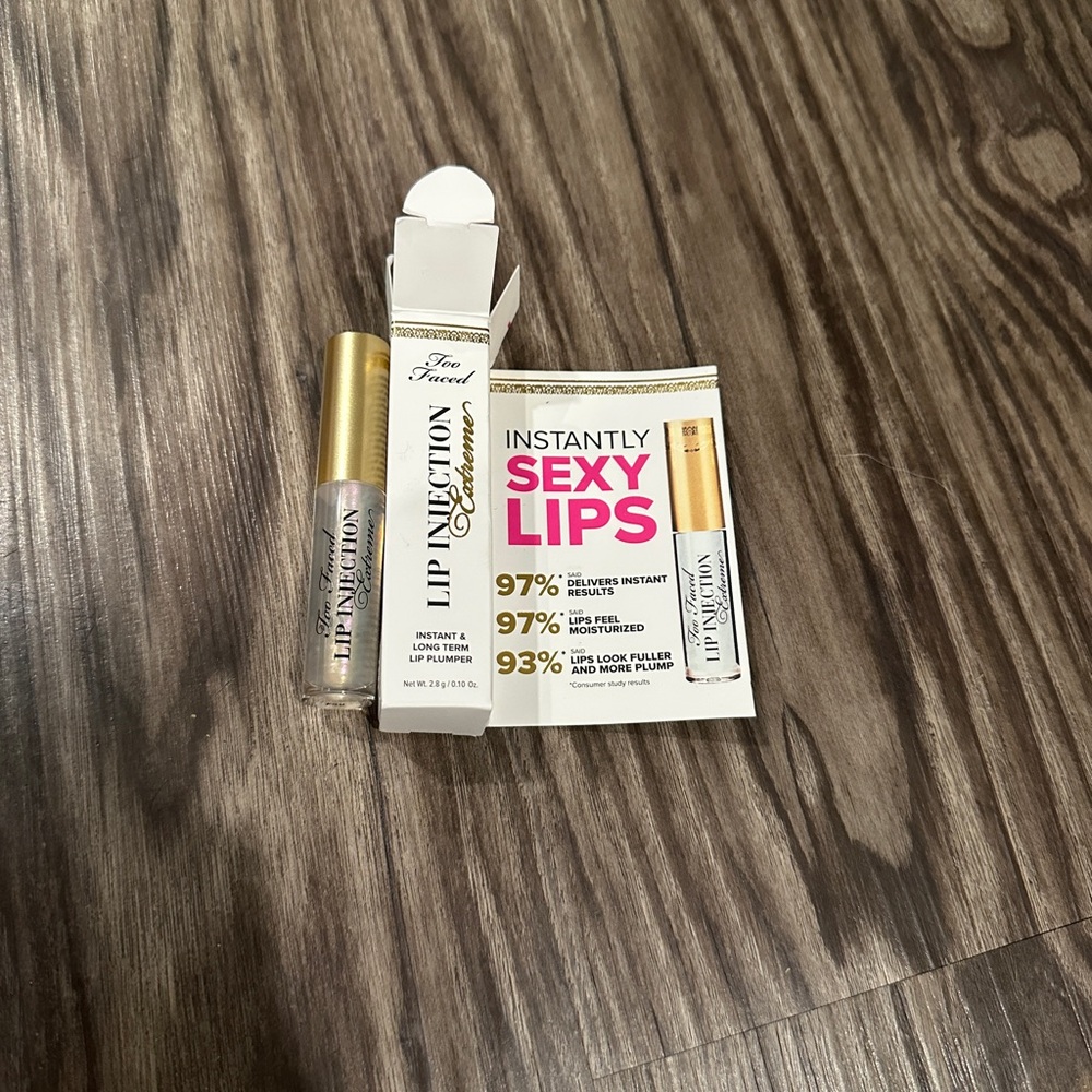 Too Faced Gold Lip Balm & Gloss